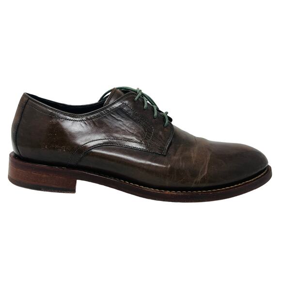Cole Haan Hardsheel Goodyear Welted Loafer Leather Brown Lace Up - 11 - Picture 1 of 8